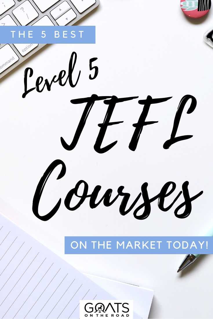 Here is how to choose the best level 5 tefl course on the market today! In this article, you'll learn why you should get a level 5 certification, what it requires, and the top companies to choose from. Find an accredited level 5 TEFL course that is right for you. | #level5tefl #tefl #teflcourses “The 5 Best Level 5 TEFL Courses On The Market Today