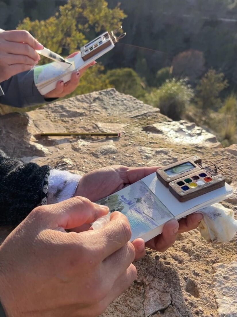 watercolor travel journal kit